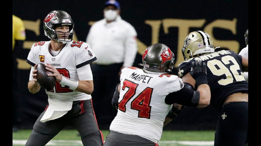 NFL roundup: Saints blank Brady's Bucs while lowly Lions topple