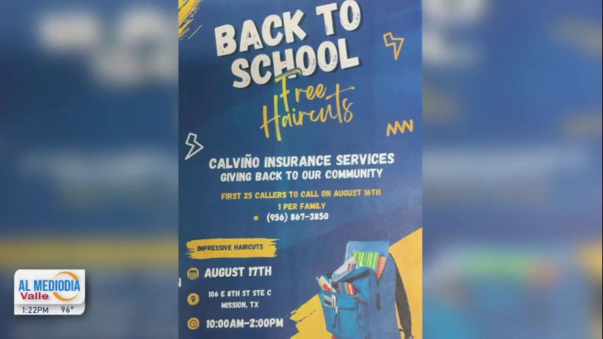 Calviño Insurance Services realiza evento de cortes de pelo gratis por el regreso a clases