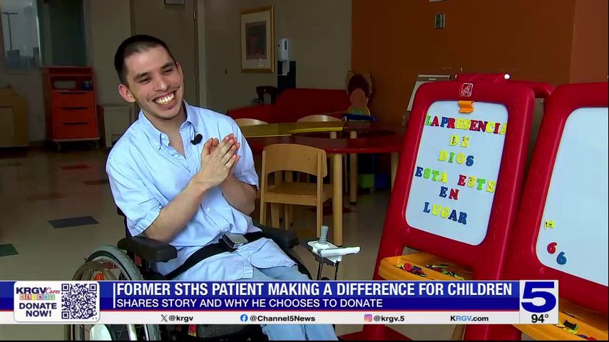 Former Edinburg children's hospital patient urging the community to take part in KRGV Cares Closet campaign