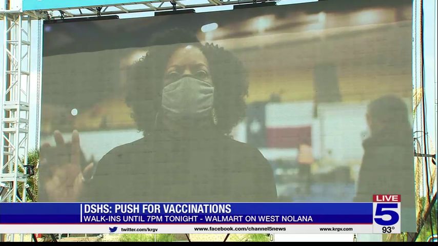 DSHS holding pop up COVID-19 vaccine distribution events