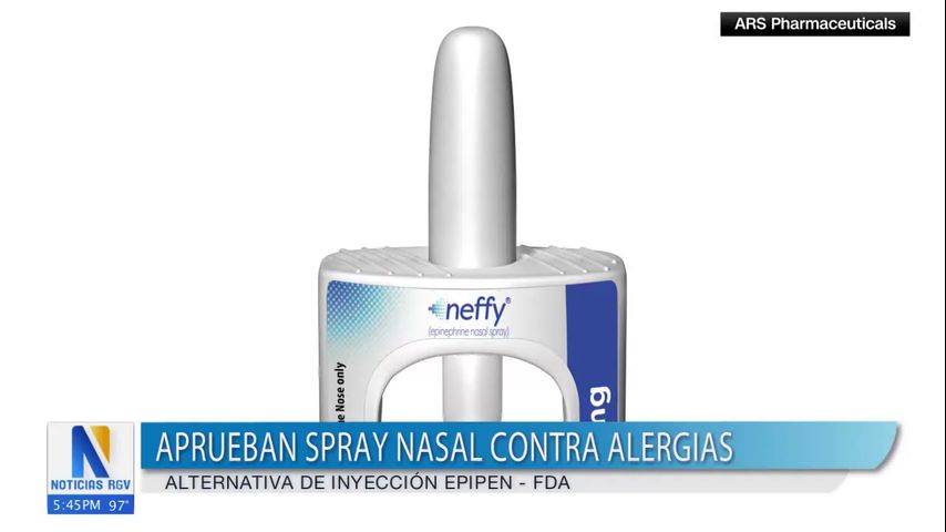 FDA aprueba spray nasal contra alergias como alternativa a inyecciones de EPI-PEN