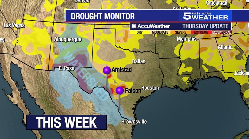 Drought monitor shows improved conditions for the Valley