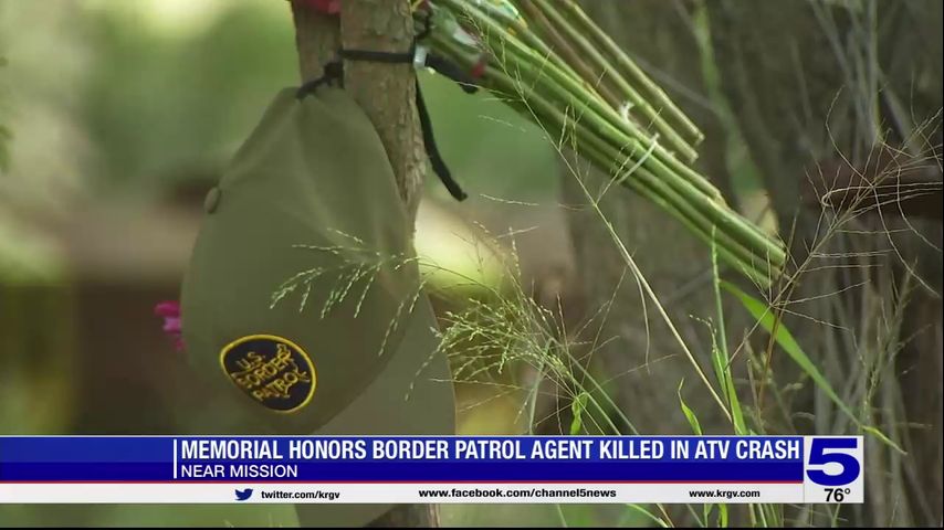 Memorial created for Border Patrol agent killed in ATV crash