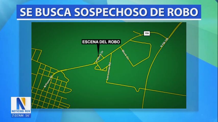 Autoridades buscan sospecho de robo en Río Grande City