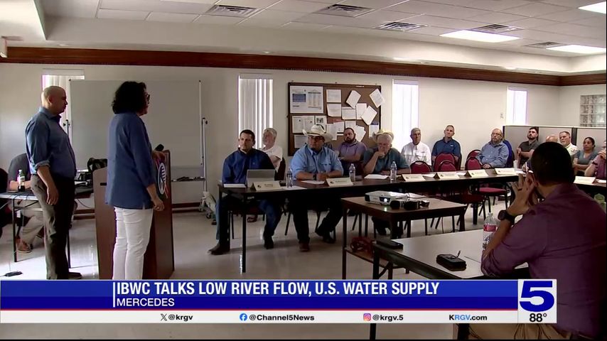 IBWC meets in Mercedes to discuss low river flow, U.S. water supply