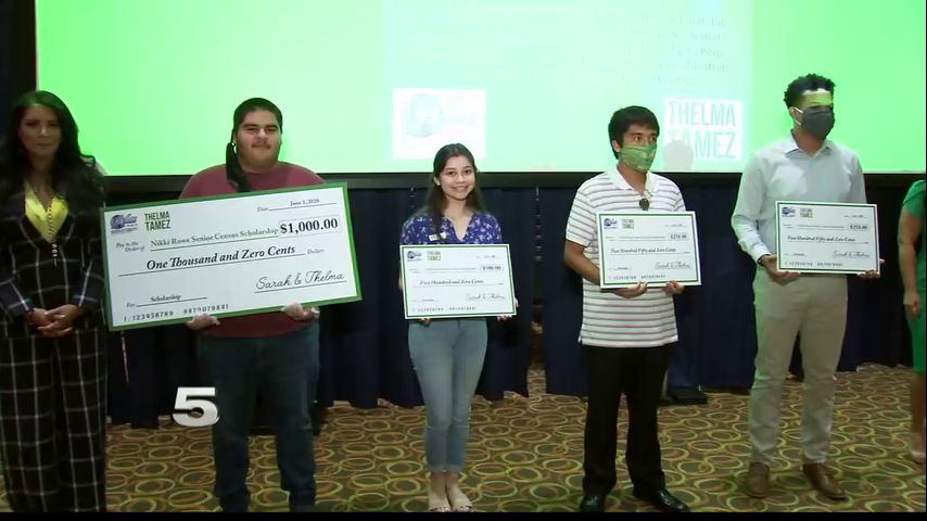 Seniors from Nikki Rowe High School awarded scholarships for promoting 2020 Census in their community