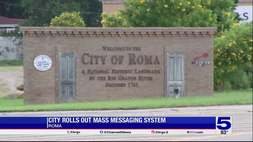 City of Roma launching mass messaging system for city news