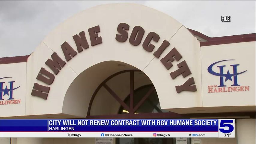 Harlingen announces plans to not renew contract with humane society