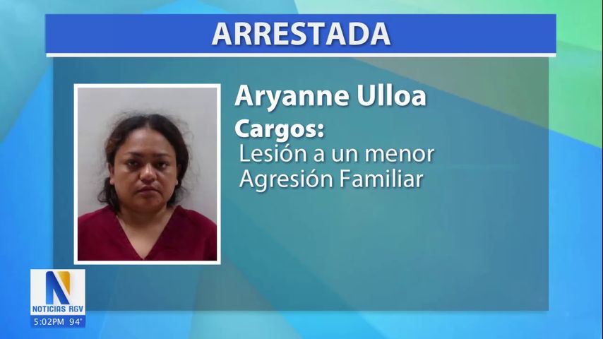 Sheriff del condado Cameron arresta a mujer por causar lesiones a un menor y violencia familiar