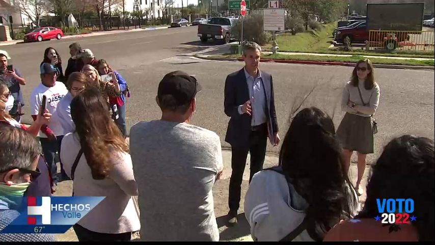Beto O'Rourke visita el Valle