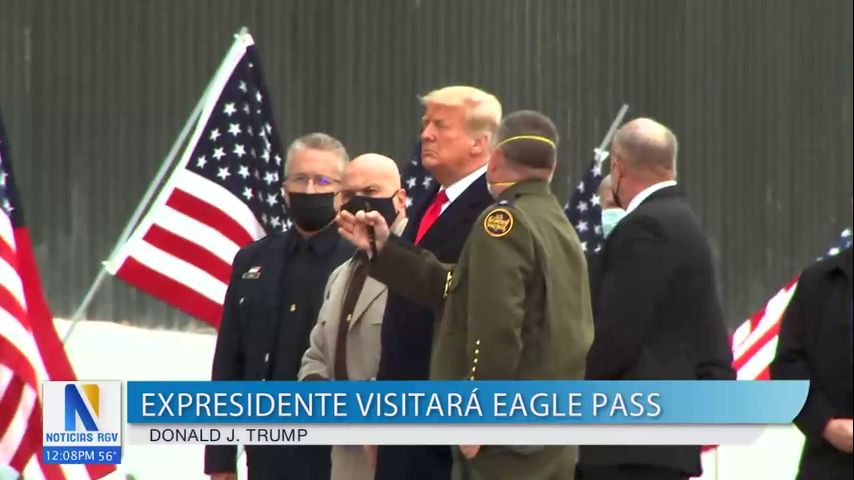 Expresidente Donald Trump visita Eagle Pass