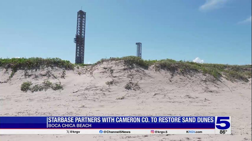 Cameron County and Starbase teaming up for dune restoration project