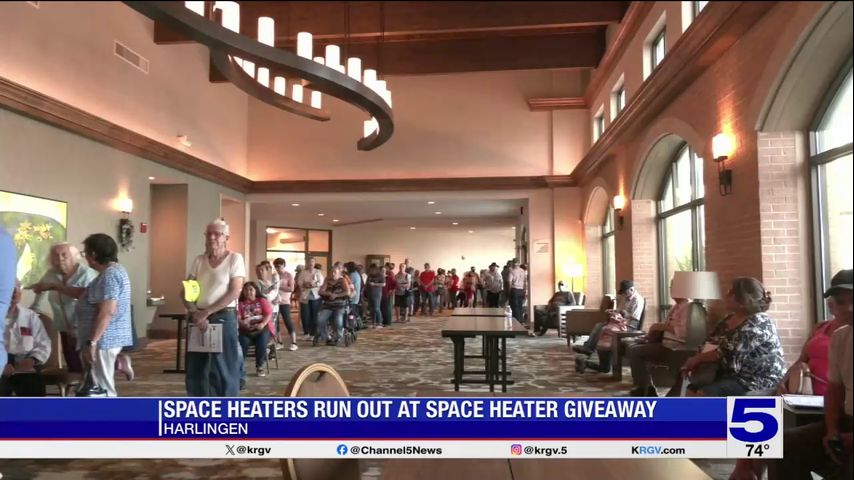 Space heaters distributed in Harlingen