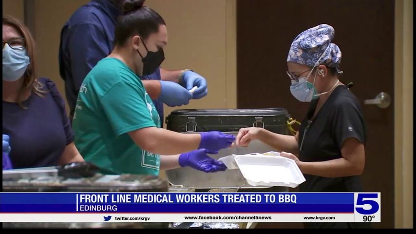 DHR Health healthcare workers treated to BBQ