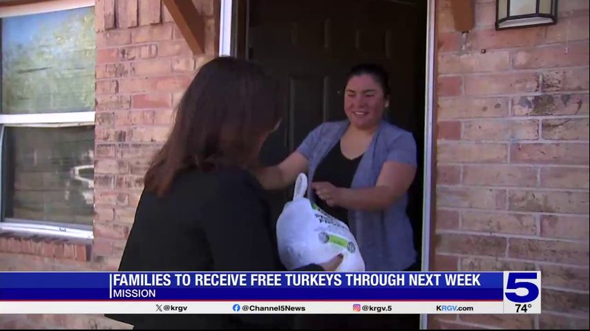 City of Mission gives away turkeys to families in need