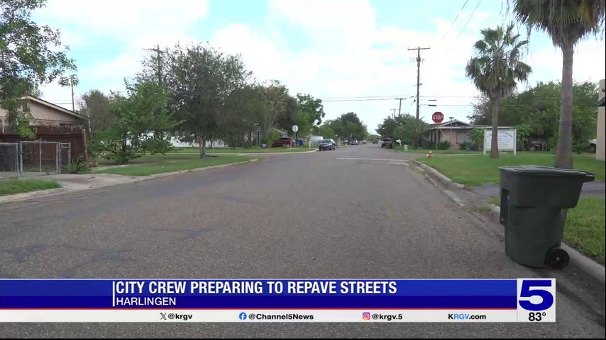 Harlingen crews preparing for street paving project