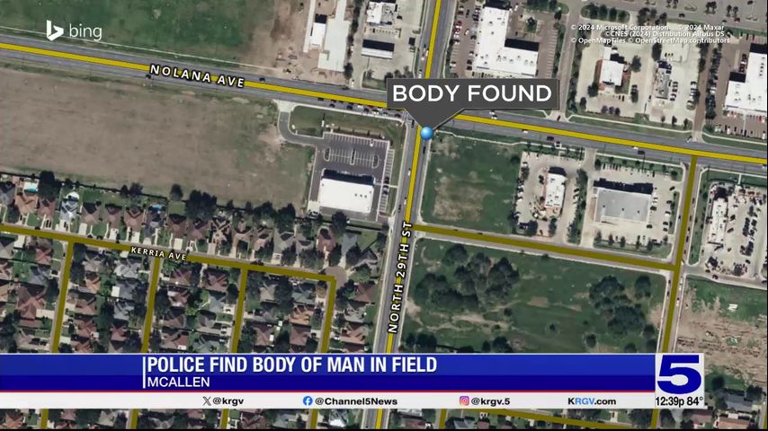 Man found dead in field as McAllen police investigate welfare concern