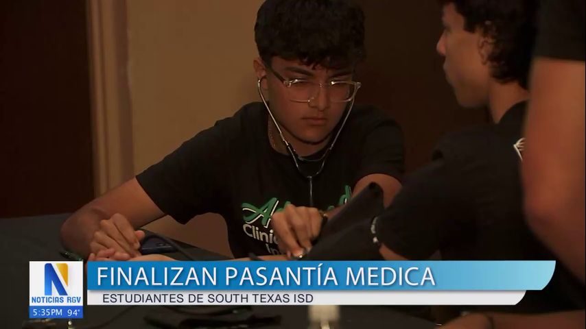 Estudiantes de South Texas ISD completan pasantía médica en DHR Health