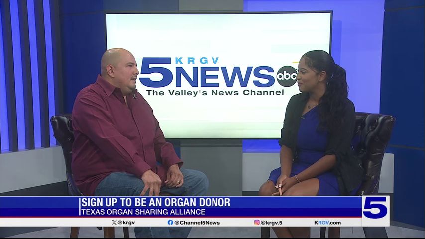 Organ donor recipient shares his story amid KRGV registration drive