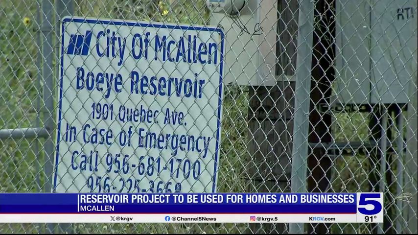 City of McAllen redeveloping property on site of former reservoir