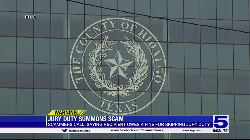 Hidalgo County District Clerk Warns Residents Of Jury Duty Scam 1334