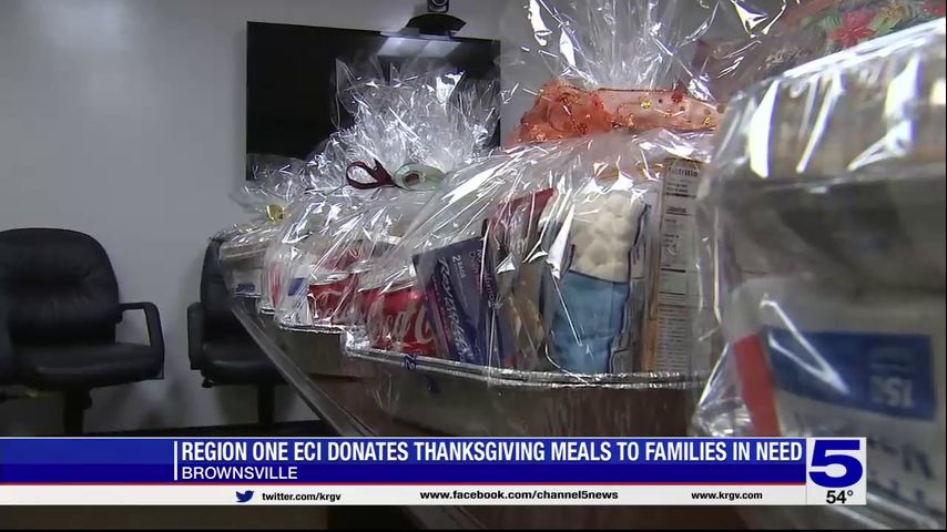 Region One Early Child Intervention Program donates Thanksgiving meals to Brownsville families in need