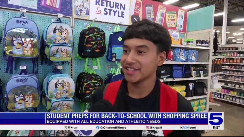 Edcouch-Elsa ISD student athlete gets back-to-school shopping spree at H-E-B