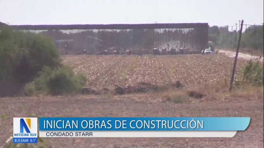 Inician obras de construcción del muro fronterizo en el condado Starr