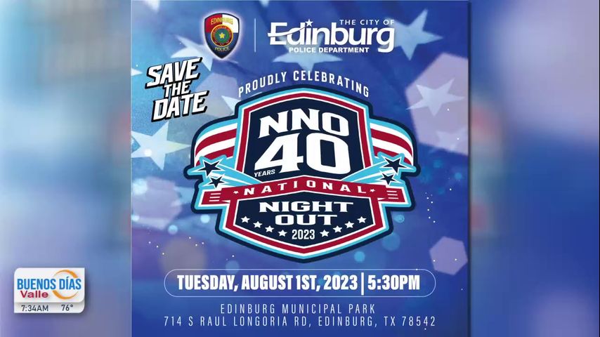 Comunidad: Se aproxima el evento 'National Night Out' en Edinburg