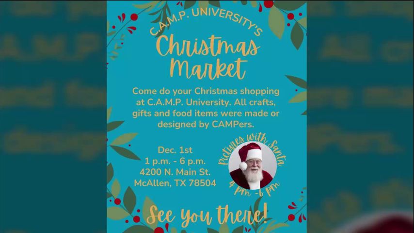 C.A.M.P University to host Christmas Market Day in McAllen