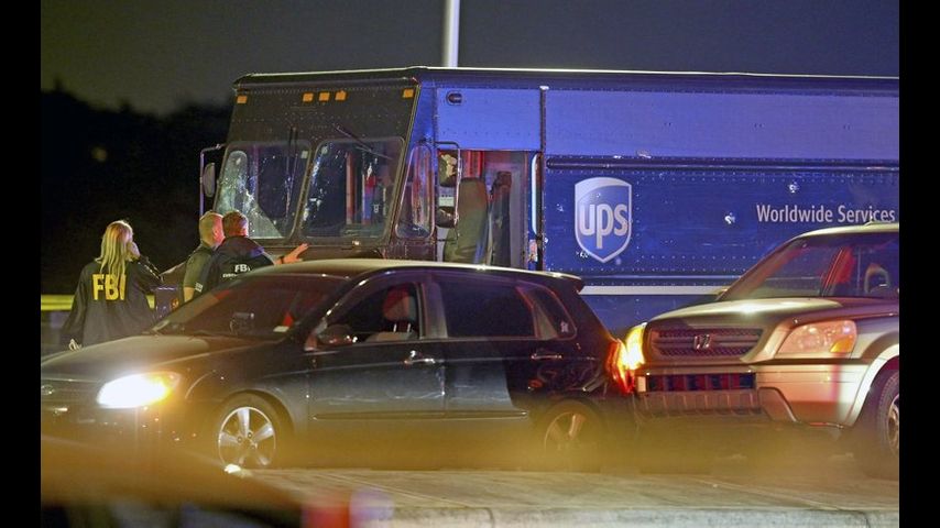 Chase with Stolen UPS Truck Ends with Shootout, 4 Dead