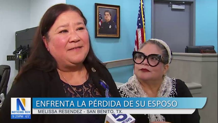 Esposa del teniente de San Benito fallecido agradece el apoyo de la comunidad