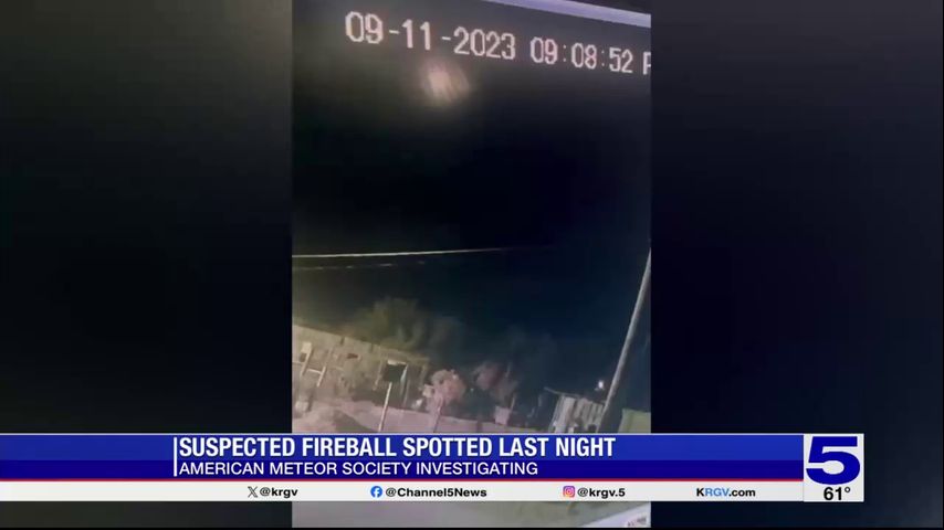 Starr County residents report seeing suspected fireball