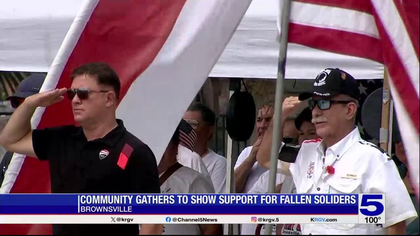 Community gathers in Brownsville to support fallen soldiers