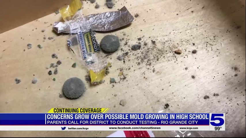 Concerns increase over possible mold growing at the Rio Grande City High School