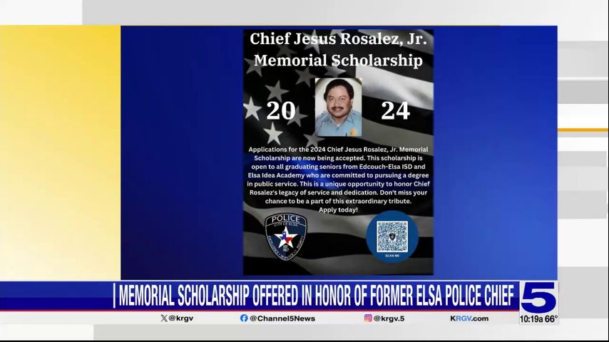 Scholarship honors former Elsa police chief