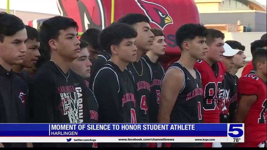 Harlingen High School athletes pay tribute to student killed in shooting at Harlingen apartment complex