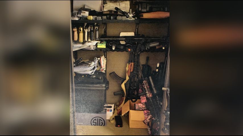 Arsenal of weapons found in convicted felon's Gonzales home