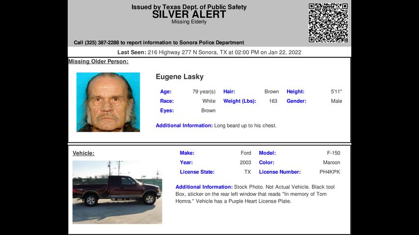 Silver Alert issued for missing 79-year-old man