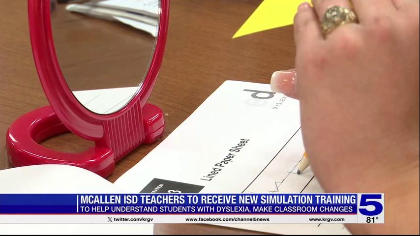 McAllen ISD teachers to receive training to help understand students with dyslexia