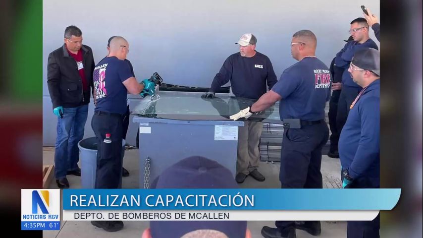 Bomberos de McAllen reciben capacitación de equipos de seguridad