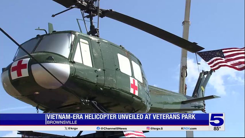 Vietnam-era helicopter now on display at Brownsville park