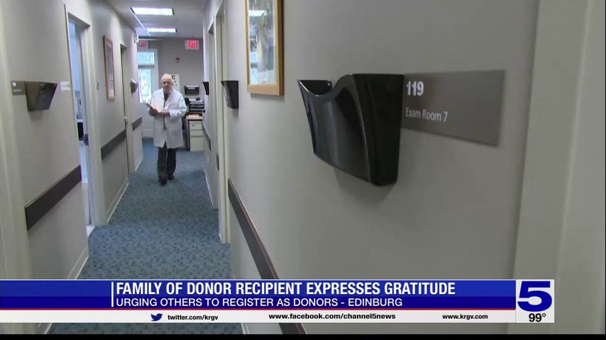 Edinburg family of donor recipient expresses gratitude