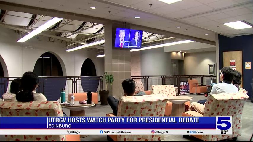 Edinburg UTRGV students hosts watch party for presidential debate