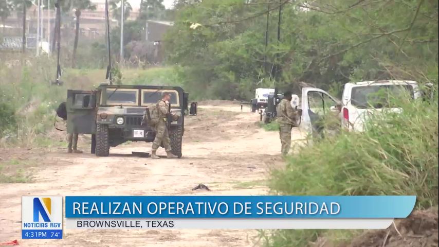 Operativo de seguridad en Brownsville por visita presidencial