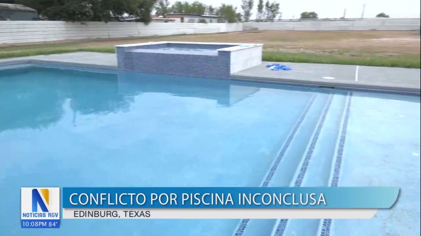 La pesadilla de un residente de Edinburg con su piscina de ensueño