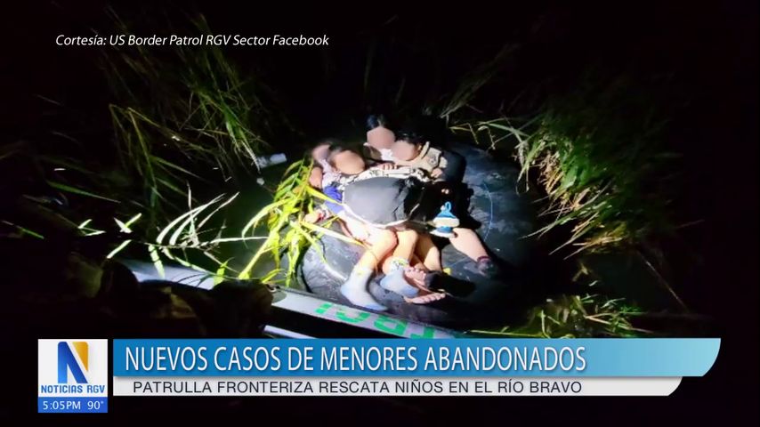 Patrulla Fronteriza rescata a menores de edad abandonados en el Río Bravo