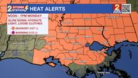 Sunday PM Forecast: Plenty hot on Monday, prompting a Heat Advisory