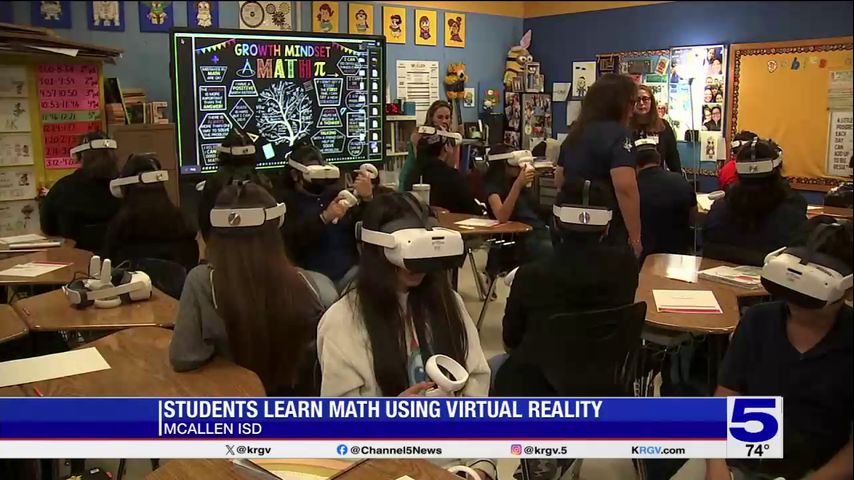 McAllen ISD students learning math through virtual reality