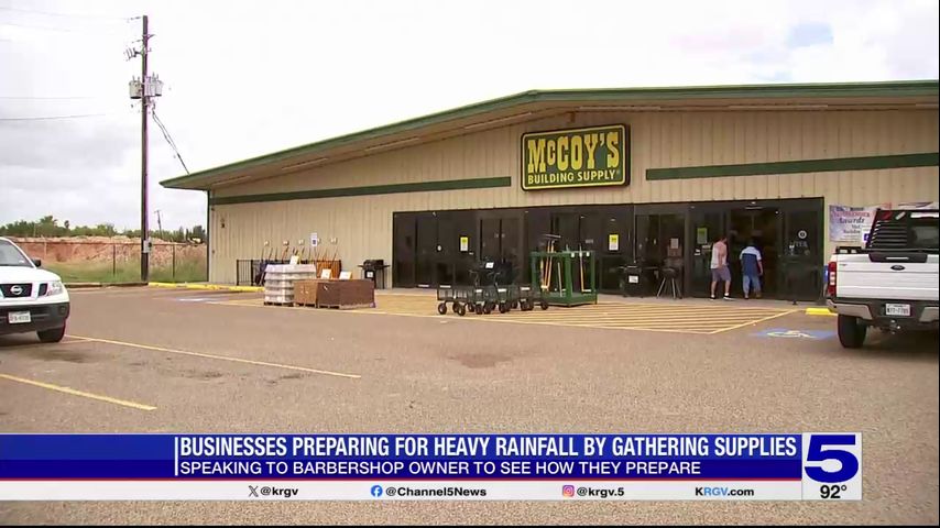 Hardware stores seeing more customers preparing for heavy rainfall